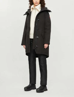 Canada Goose Rossclair Shell Parka Coat -Selfridges Store 1027 3005144 2580L BLACK ALT01