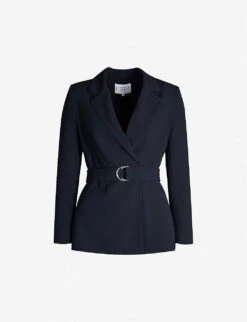 CLAUDIE PIERLOT Buckled Regular-fit Crepe Blazer