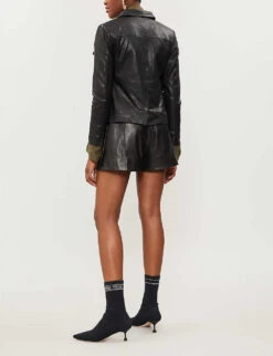 Zadig & Voltaire Liam Leather Jacket -Selfridges Store 669 10175 PWGCU1401F NOIR ALT02