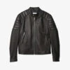 Sandro Stand-collar Leather Jacket