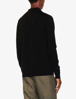 Sandro Turtleneck Wool Jumper -Selfridges Store 74 10081 SHPTR00102 BLACK ALT03