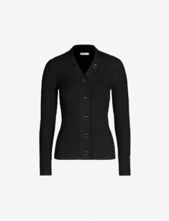 Sandro Gabrielle Ribbed Knitted Cardigan