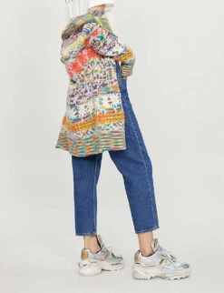 Sandro High-rise Double-layer Jeans -Selfridges Store 786 10081 SFPJE00148 BLUE ALT02