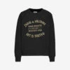 Zadig & Voltaire Logo-embellished Cotton-jersey Sweatshirt