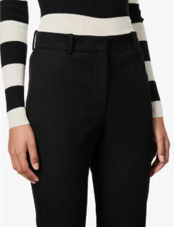 Joseph Coleman Stretch-gabardine Straight Leg Trousers -Selfridges Store R00060270 BLACK ALT04