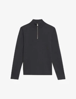 Sandro Half-zip Wool Jumper