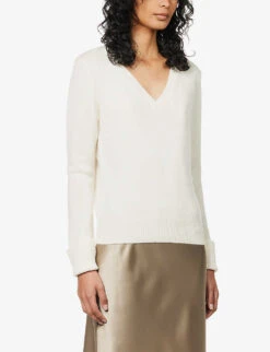Joseph V-neck Cashmere Jumper -Selfridges Store R03658508 IVORY ALT02
