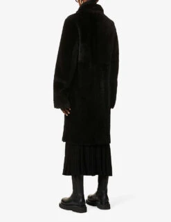 Joseph Britanny Reversible Shearling Coat -Selfridges Store R03658531 BLACK ALT02