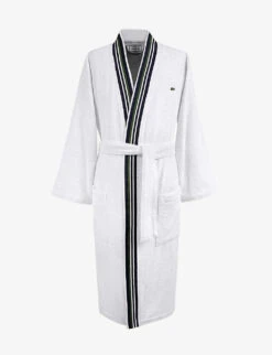 Lacoste Club Self-tie Organic Cotton Dressing Gown