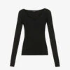 Joseph V-neck Silk-blend Jumper