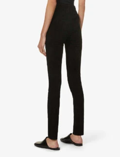 Joseph High-rise Suede Leggings -Selfridges Store R03748266 BLACK ALT03