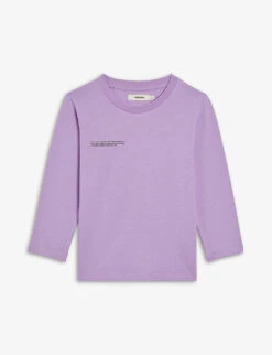 Text-print Organic-cotton T-shirt 3-12 Years