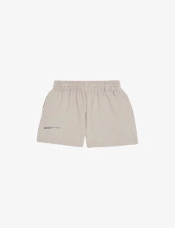 Text-print Mid-rise Organic-cotton Shorts 3-12 Years