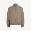 AllSaints Bassett Ramskull-embroidery Cotton Bomber Jacket