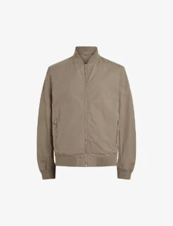 AllSaints Bassett Ramskull-embroidery Cotton Bomber Jacket
