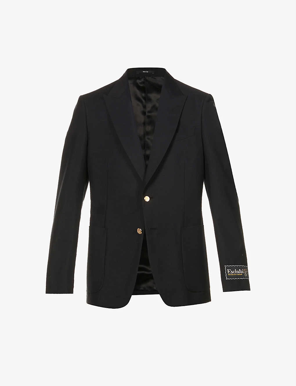 Gucci Firenze Peak-lapel Cotton, Mohair And Wool-blend Blazer 1 Gucci Firenze Peak-lapel Cotton, Mohair And Wool-blend Blazer
