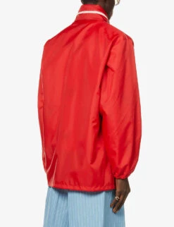 Gucci Cat-embroidered Shell Jacket -Selfridges Store R03765528 FLAMEMIX ALT03