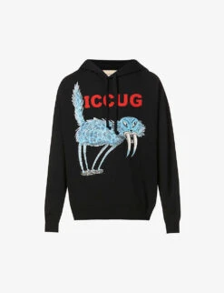 Gucci X Freya Hartas Graphic-print Cotton-jersey Hoody