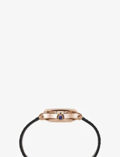 Chopard Happy Sport 274893-5011 18ct Rose-gold, Diamond And Leather Diamond Watch -Selfridges Store R03769987 18CARATROSEGOLD ALT03