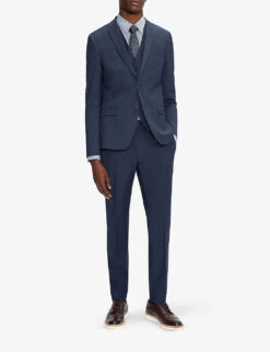 Ted Baker Sinjjs Slim-fit Wool-blend Blazer -Selfridges Store R03777874 DKBLUE ALT03