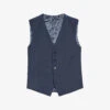 Ted Baker Sinjws Slim-fit Wool-blend Waistcoat