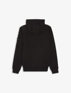 Stone Island Brand-patch Crew Neck Cotton Hoody 4-14 Years -Selfridges Store R03791752 BLACK ALT02