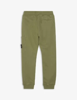 Stone Island Brand-patch Tapered Cotton-jersey Jogging Bottoms 4-14 Years 5 Stone Island Brand-patch Tapered Cotton-jersey Jogging Bottoms 4-14 Years -Selfridges Store R03791754 SAGE ALT02