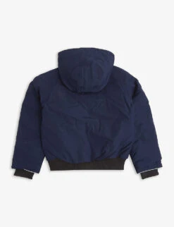 Canada Goose Rundle Hooded Shell-down Bomber Jacket 7-16 Years 5 Canada Goose Rundle Hooded Shell-down Bomber Jacket 7-16 Years -Selfridges Store R03799056 ATLANTICNAVY ALT02