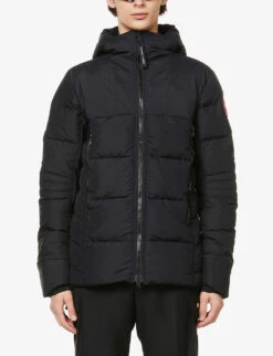 Canada Goose Hybridge Funnel-neck Shell-down Hooded Jacket 7 Canada Goose Hybridge Funnel-neck Shell-down Hooded Jacket -Selfridges Store R03800039 BLACK ALT02