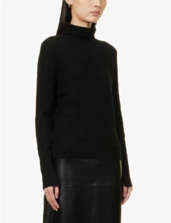 Joseph Turtle-neck Cashmere Jumper -Selfridges Store R03800582 BLACK ALT02