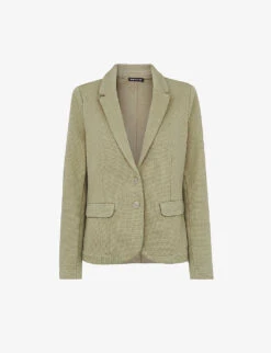 Whistles Slim-fit Cotton-jersey Jacket