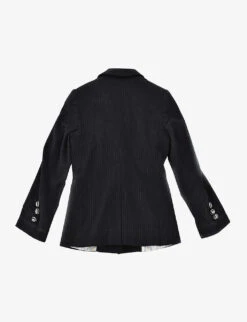 Pre-loved Dior Single-breasted Stretch Cotton-blend Blazer 6 Years 5 Pre-loved Dior Single-breasted Stretch Cotton-blend Blazer 6 Years -Selfridges Store R03812062 BLACKWHITE ALT02