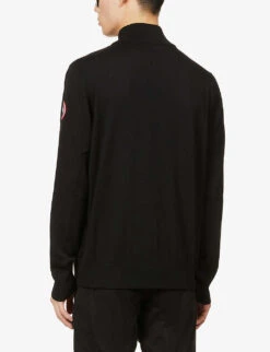Canada Goose High-neck Padded Wool And Shell-down Jacket -Selfridges Store R03824439 BLACK ALT03