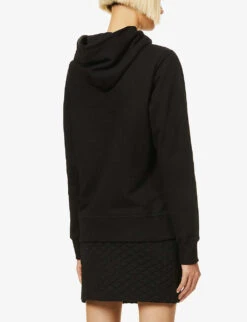 Canada Goose Muskoka Logo-embroidered Cotton-jersey Hoody -Selfridges Store R03830561 BLACK ALT03