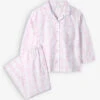 Heart-embroidered Checked Cotton Pyjama Set 1-6 Years