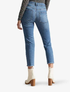 Ted Baker Morgani High-rise Stretch Organic Cotton-blend Jeans -Selfridges Store R03858822 MIDWASH ALT03