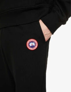 Canada Goose Huron Relaxed-fit Cotton-jersey Jogging Bottoms 9 Canada Goose Huron Relaxed-fit Cotton-jersey Jogging Bottoms -Selfridges Store R03875517 BLACK ALT04
