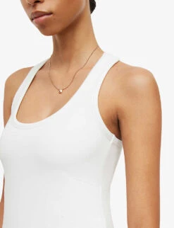 AllSaints Maki Bodycon Stretch-woven Midi Dress -Selfridges Store R03897504 OPTICWHITE ALT05