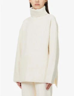 Joseph Turtle-neck Wool Jumper -Selfridges Store R03900764 IVORY ALT02