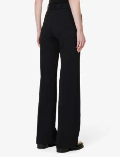 Joseph Morissey Bootcut Stretch-woven Trousers -Selfridges Store R03900855 BLACK ALT03