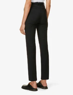 Joseph Coleman Regular-fit Mid-rise Straight Stretch-wool Trousers 8 Joseph Coleman Regular-fit Mid-rise Straight Stretch-wool Trousers -Selfridges Store R03900896 BLACK ALT03