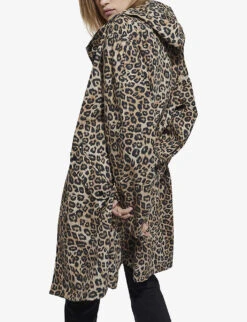 THE KOOPLES Leopard-print Hooded Woven Parka Jacket -Selfridges Store R03904053 LEO01 ALT04