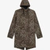 THE KOOPLES Leopard-print Hooded Woven Parka Jacket