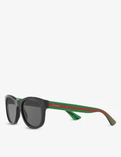 Gucci GG0003SN Square-frame Acetate Sunglasses -Selfridges Store R03905459 BLACK ALT02