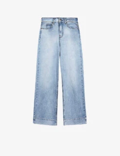 Ted Baker Roseum Wide-leg Cropped Stretch-denim Jeans