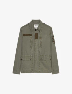 Zadig & Voltaire Kid Lave Patch-pocket Cotton-blend Jacket