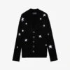 Zadig & Voltaire Mirka Star-pattern Cashmere Cardigan