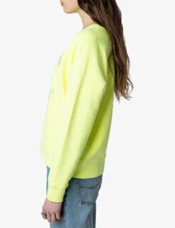 Zadig & Voltaire Upper Blason Cotton Sweatshirt 7 Zadig & Voltaire Upper Blason Cotton Sweatshirt -Selfridges Store R03910655 NEON ALT02