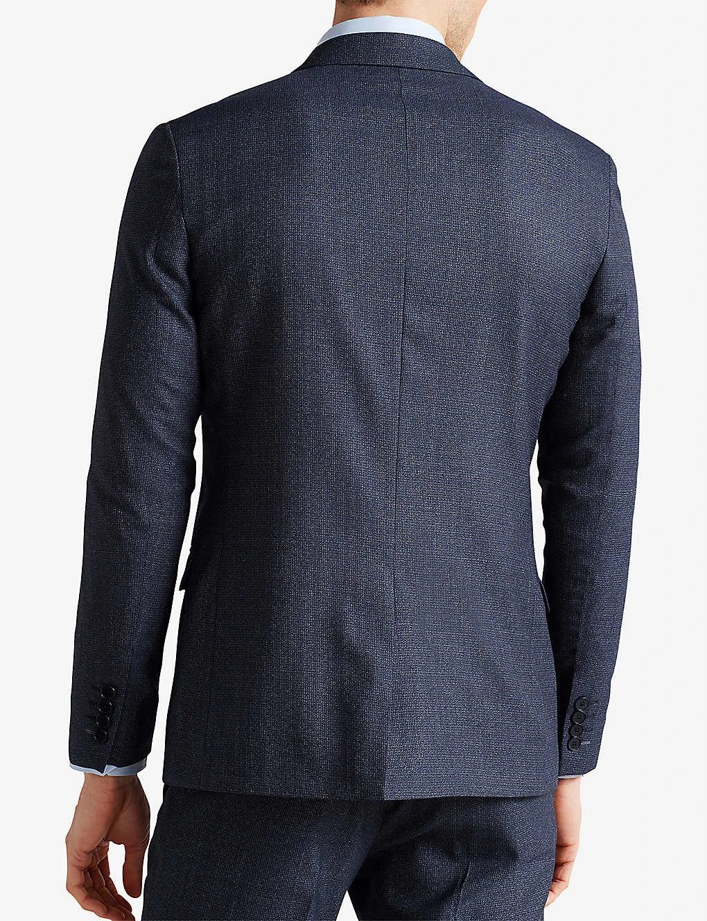 Ted Baker Cleejs Textured Wool-blend Suit Jacket 3 Ted Baker Cleejs Textured Wool-blend Suit Jacket - Image 3
