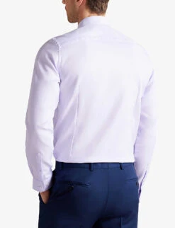 Ted Baker Daltoss Slim-fit Cotton Shirt -Selfridges Store R03920150 LILAC ALT03